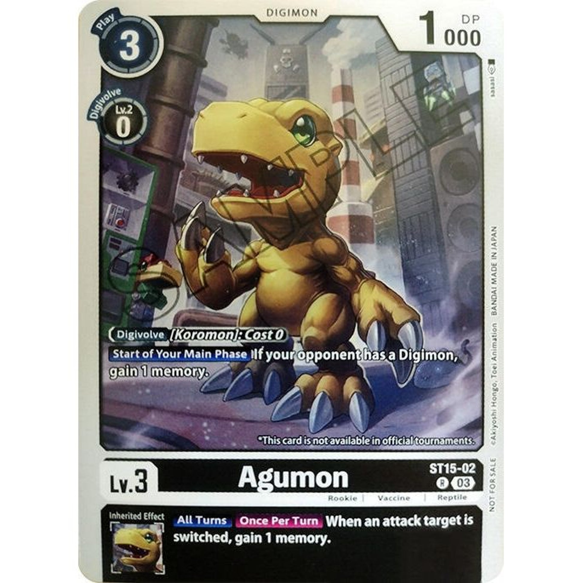 Image for Agumon (Demo Deck Exclusive) (ST15-02 R) (DEMO) - Digimon Card Game