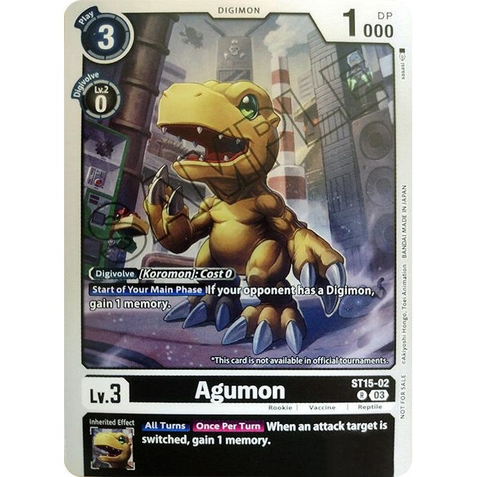 Image for Agumon (Demo Deck Exclusive) (ST15-02 R) (DEMO) - Digimon Card Game
