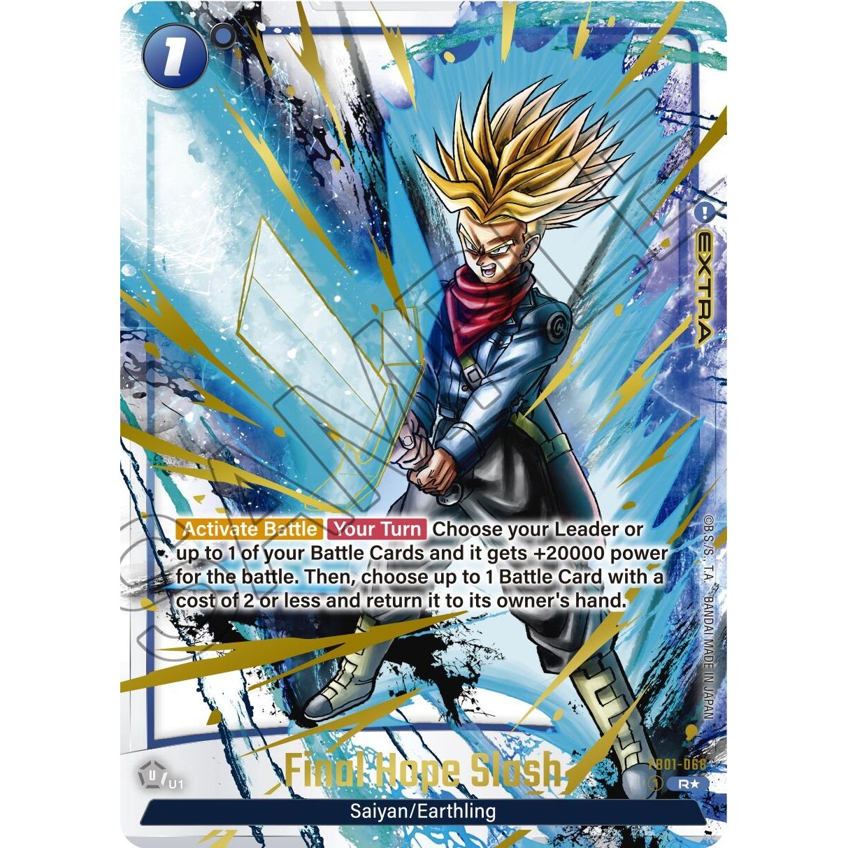 Image for Final Hope Slash (Alternate Art) (FB01-066) (FB01_AR) - Dragon Ball Super: Fusion World