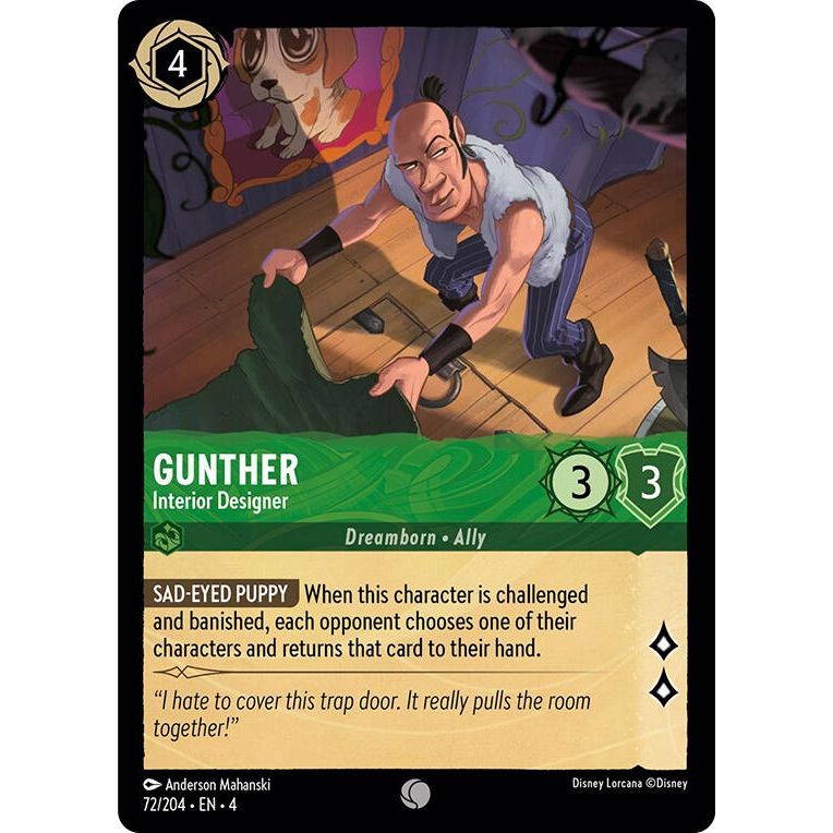 Image for Gunther - Interior Designer (72/204) (4) - Disney Lorcana