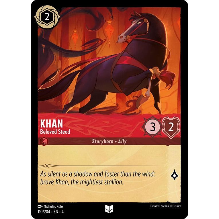 Image for Khan - Beloved Steed (110/204) (4) - Disney Lorcana