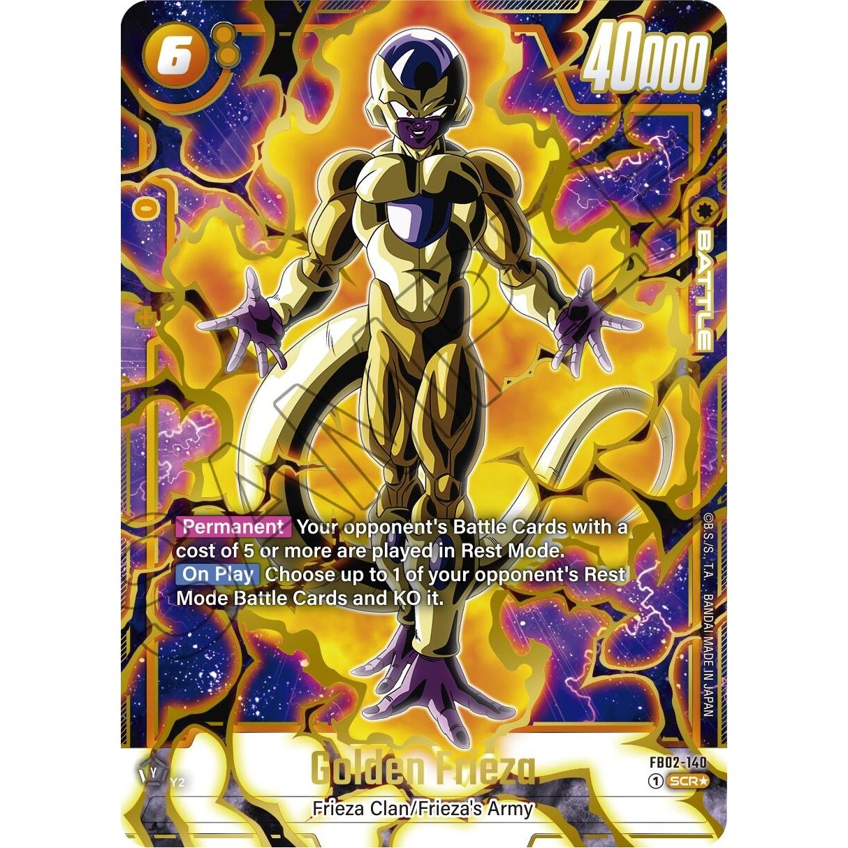 Image for Golden Frieza (Alternate Art) (FB02-140) (FB02) - Dragon Ball Super: Fusion World