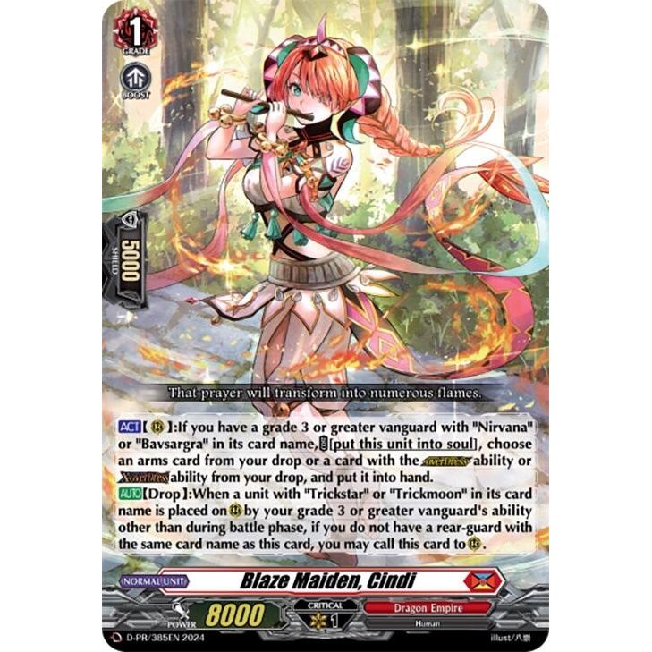 Image for Blaze Maiden, Cindi (D-PR/385EN) (D-PR) - Cardfight Vanguard