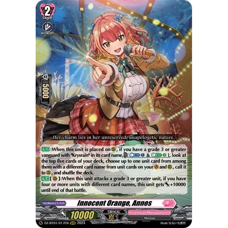 Image for Innocent Orange, Annes (DZ-BT01/017EN) (DZ-BT01) - Cardfight Vanguard