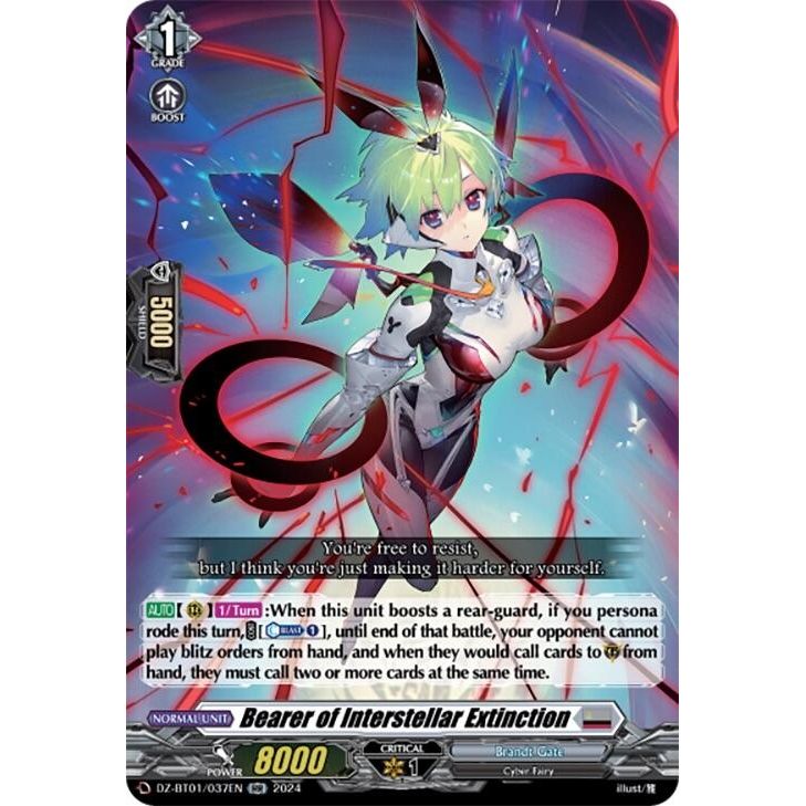 Image for Bearer of Interstellar Extinction (DZ-BT01/037EN) (DZ-BT01) - Cardfight Vanguard