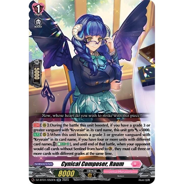 Image for Cynical Composer, Raum (DZ-BT01/050EN) (DZ-BT01) - Cardfight Vanguard