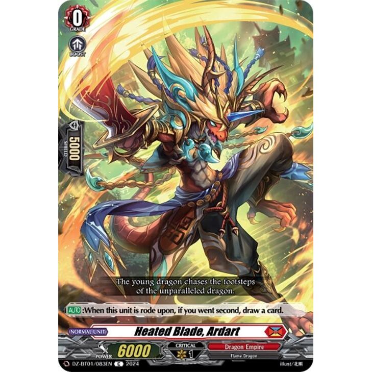 Image for Heated Blade, Ardart (DZ-BT01/083EN) (DZ-BT01) - Cardfight Vanguard