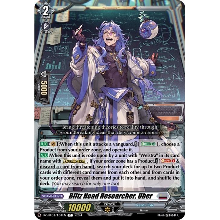 Image for Blitz Head Researcher, Uber (DZ-BT01/101EN) (DZ-BT01) - Cardfight Vanguard