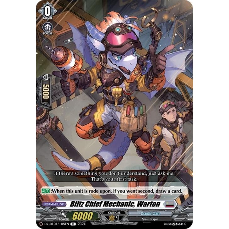 Image for Blitz Chief Mechanic, Warton (DZ-BT01/105EN) (DZ-BT01) - Cardfight Vanguard