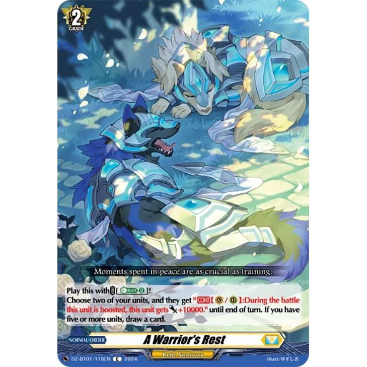 Image for A Warrior's Rest (DZ-BT01/118EN) (DZ-BT01) - Cardfight Vanguard