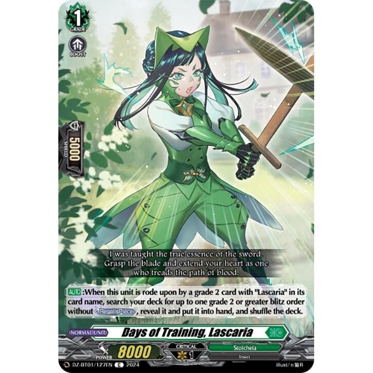 Image for Days of Training, Lascaria (DZ-BT01/127EN) (DZ-BT01) - Cardfight Vanguard