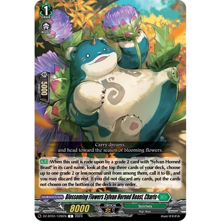 Image for Blossoming Flowers Sylvan Horned Beast, Charis (DZ-BT01/128EN) (DZ-BT01) - Cardfight Vanguard