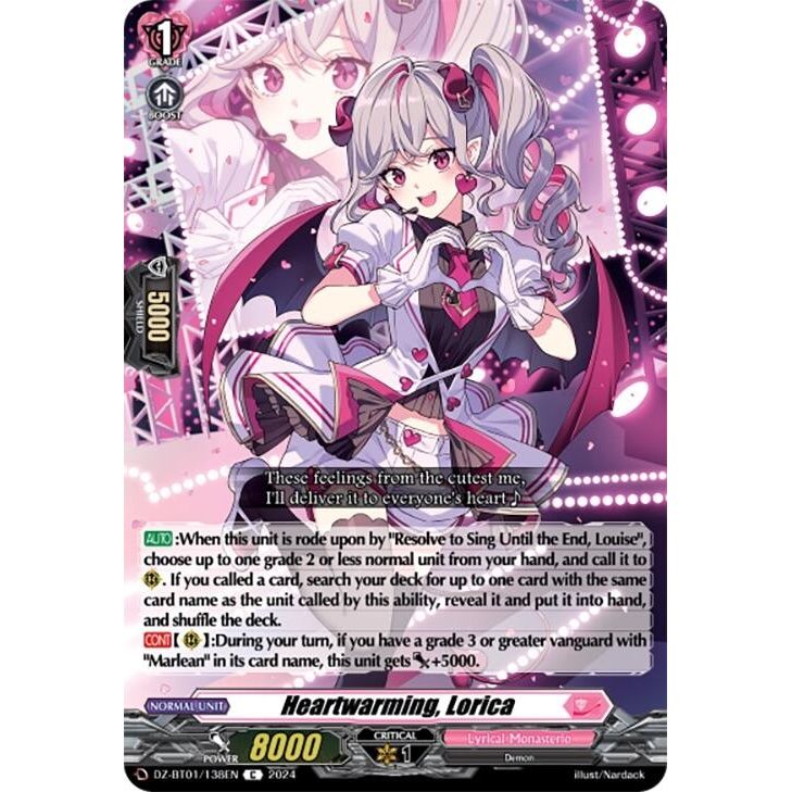 Image for Heartwarming, Lorica (DZ-BT01/138EN) (DZ-BT01) - Cardfight Vanguard