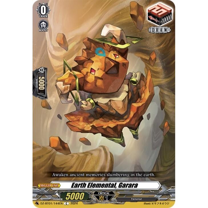 Image for Earth Elemental, Garara (DZ-BT01/144EN) (DZ-BT01) - Cardfight Vanguard
