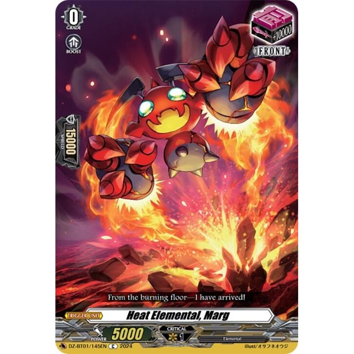 Image for Heat Elemental, Marg (DZ-BT01/145EN) (DZ-BT01) - Cardfight Vanguard