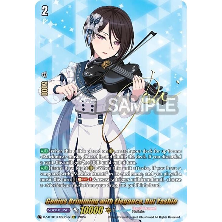 Image for Genius Brimming with Elegance, Rui Yashio (EXS) (DZ-BT01/EXS05EN) (DZ-BT01) - Cardfight Vanguard