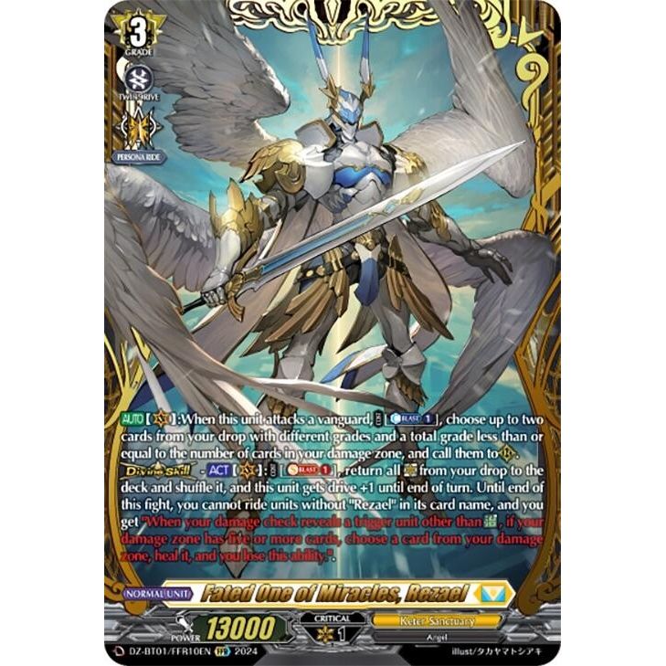 Image for Fated One of Miracles, Rezael (FFR) (DZ-BT01/FFR10EN) (DZ-BT01) - Cardfight Vanguard