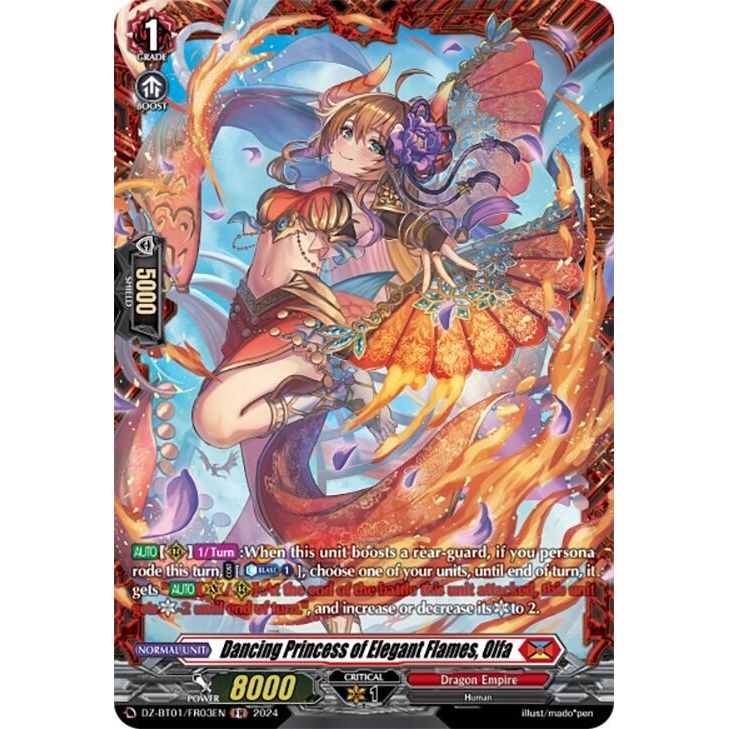 Image for Dancing Princess of Elegant Flames, Olfa (FR) (DZ-BT01/FR03EN) (DZ-BT01) - Cardfight Vanguard