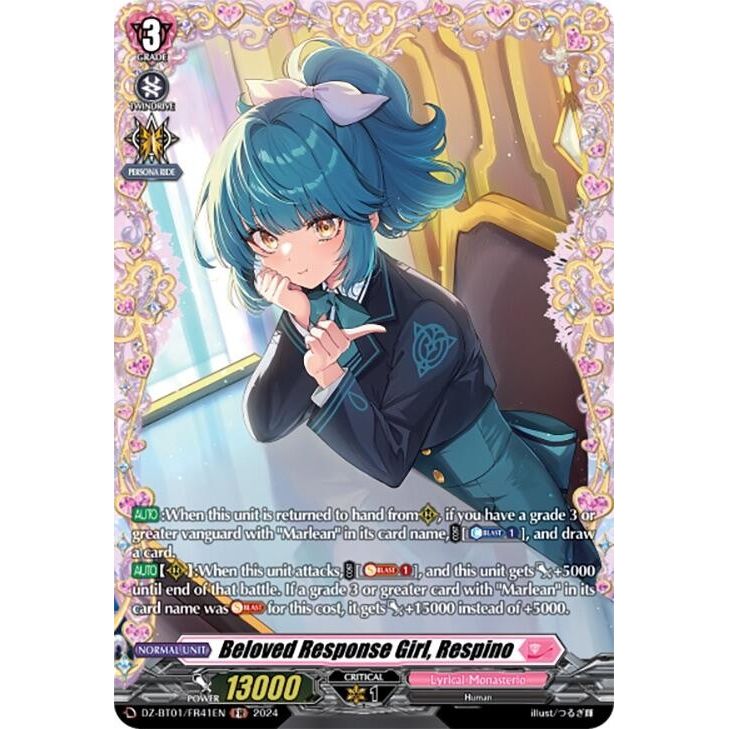 Image for Beloved Response Girl, Respino (FR) (DZ-BT01/FR41EN) (DZ-BT01) - Cardfight Vanguard