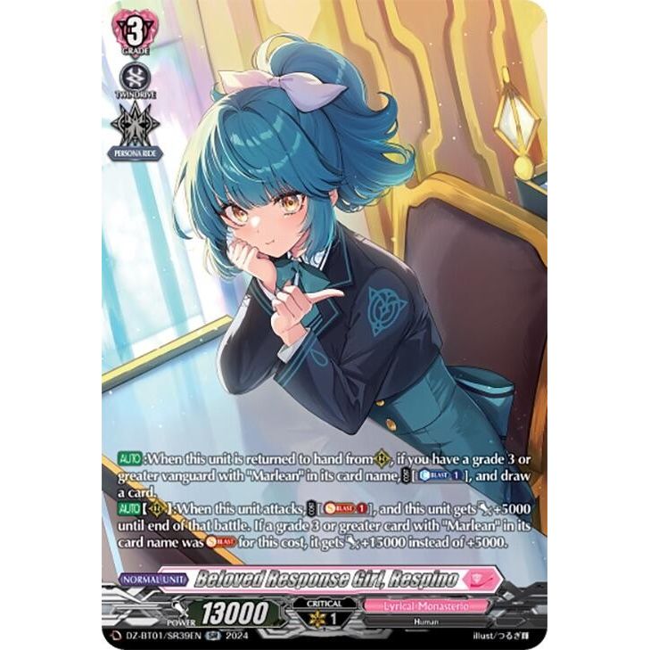 Image for Beloved Response Girl, Respino (SR) (DZ-BT01/SR39EN) (DZ-BT01) - Cardfight Vanguard
