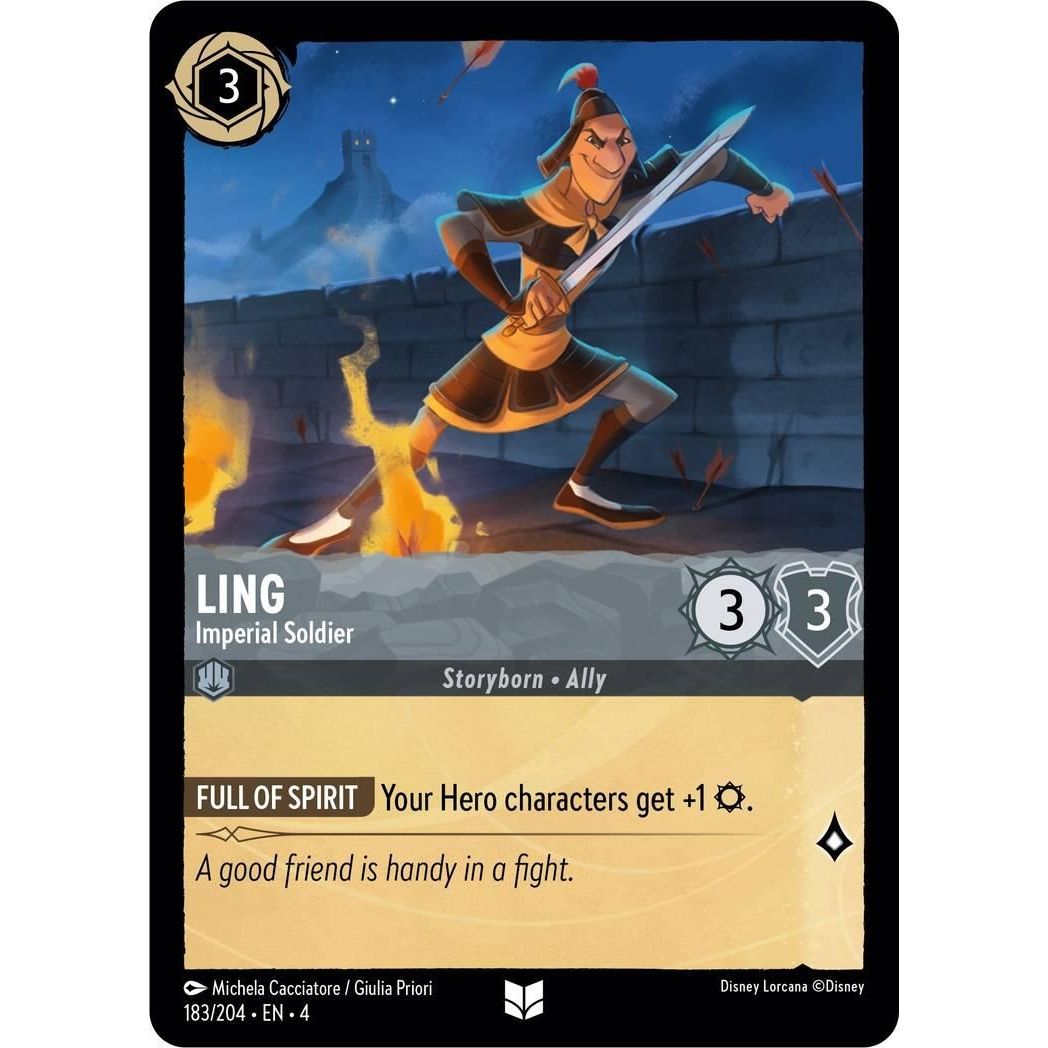 Image for Ling - Imperial Soldier (183/204) (4) - Disney Lorcana