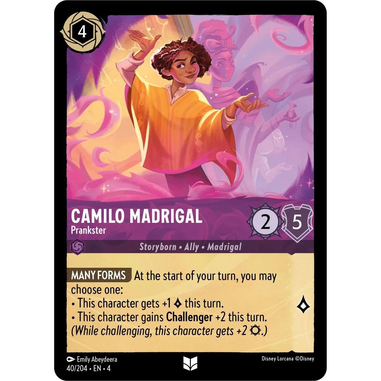 Image for Camilo Madrigal - Prankster (40/204) (4) - Disney Lorcana