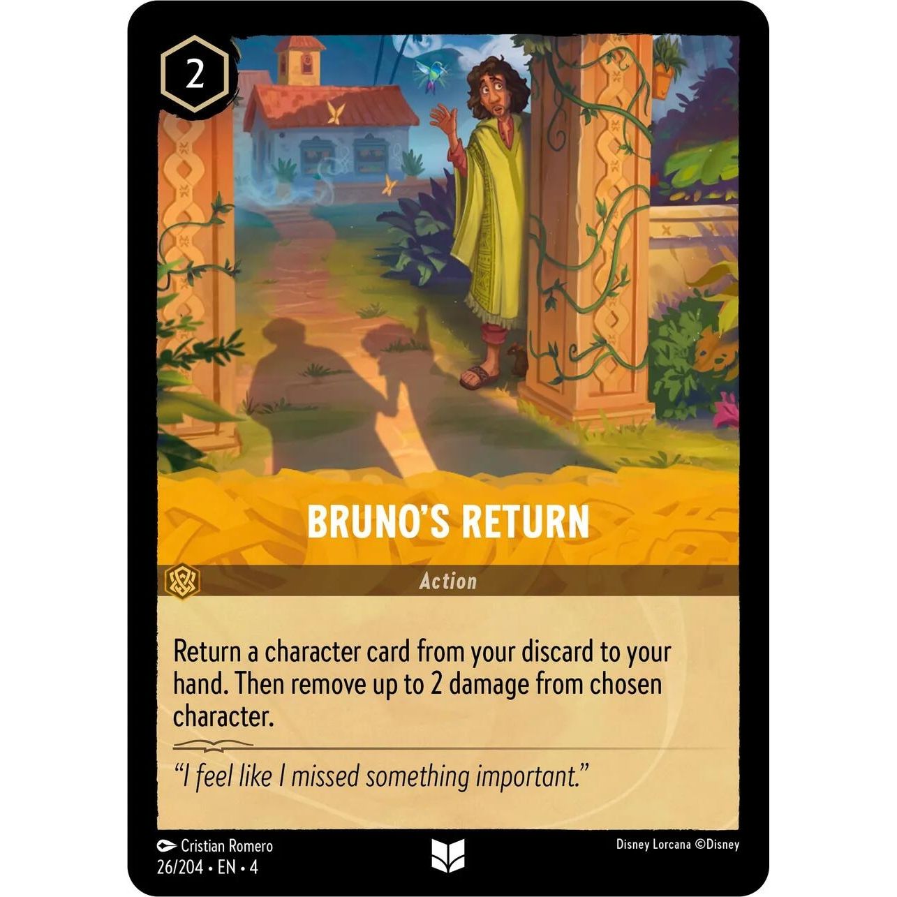 Image for Bruno's Return (26/204) (4) - Disney Lorcana