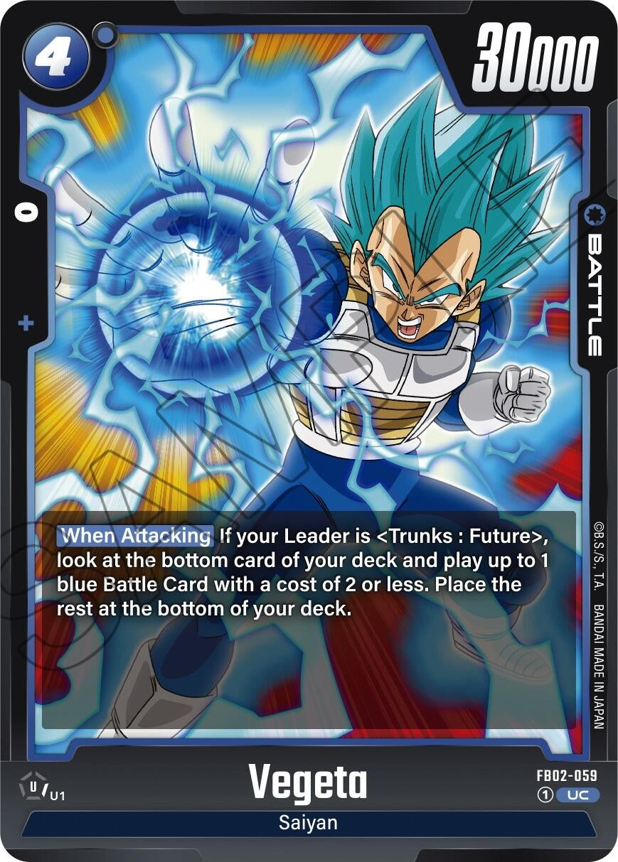 Image for Vegeta - FB02-059 (FB02-059) (FB02) - Dragon Ball Super: Fusion World