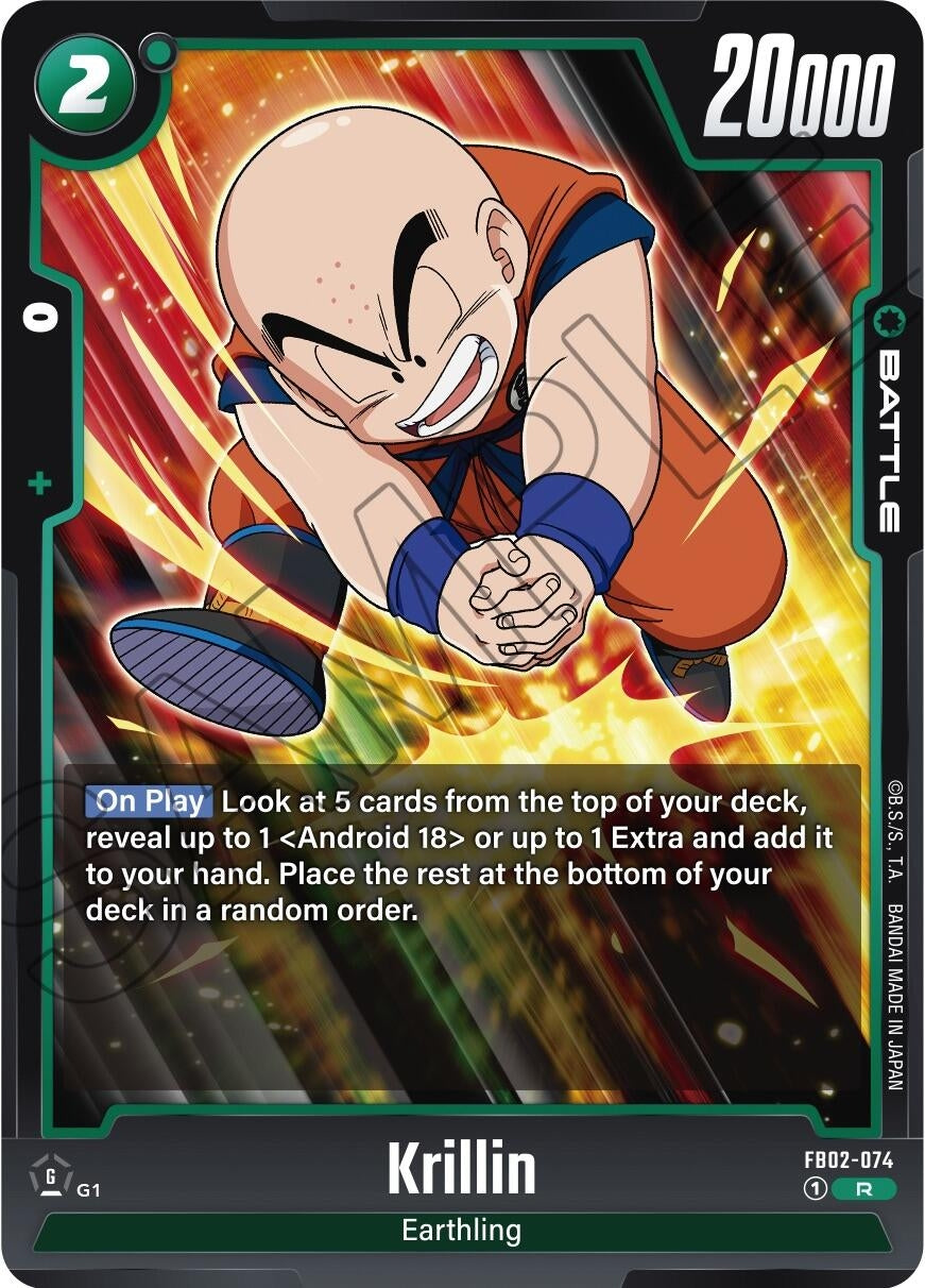 Image for Krillin - FB02-074 (FB02-074) (FB02) - Dragon Ball Super: Fusion World