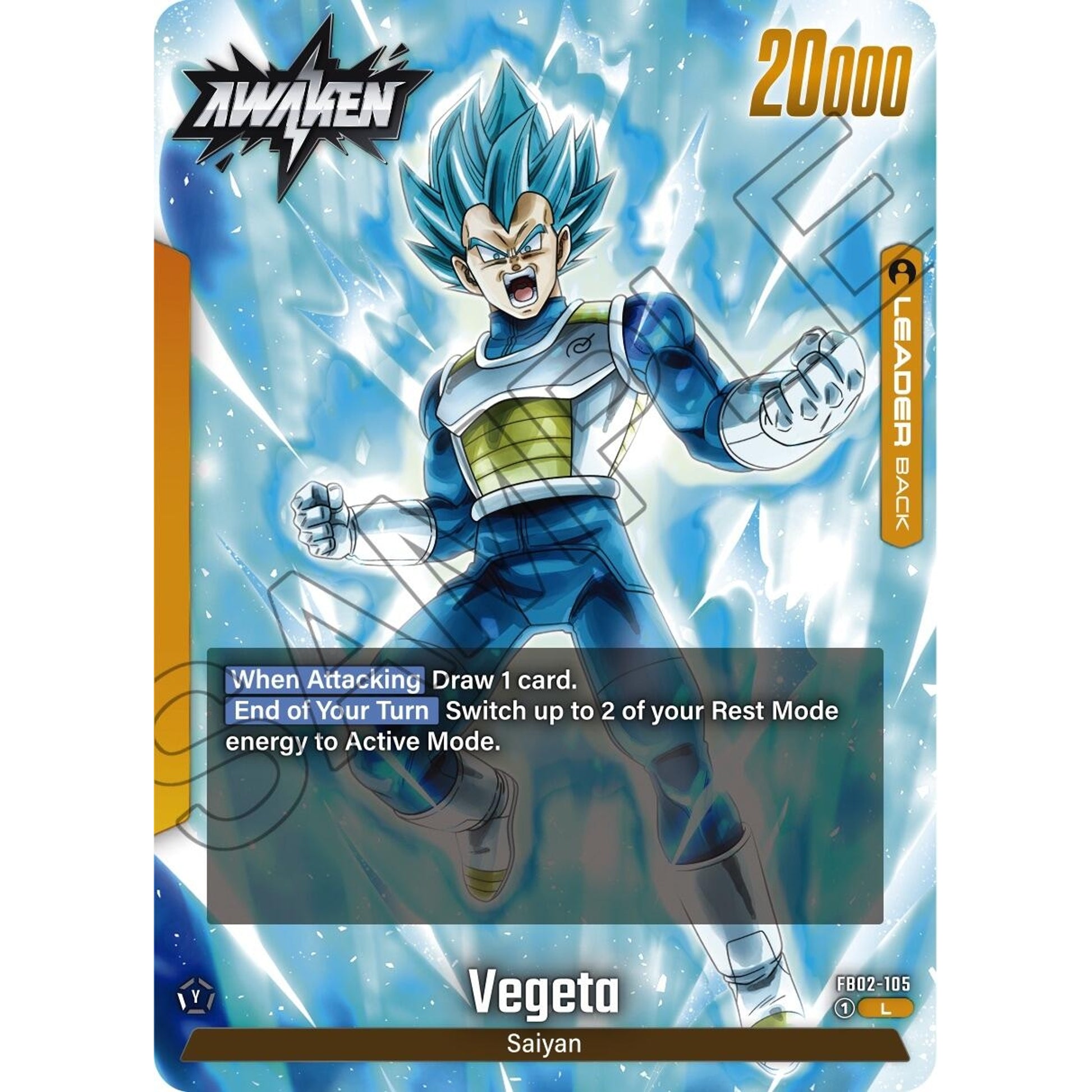 Image for Vegeta - FB02-105 (FB02-105) (FB02) - Dragon Ball Super: Fusion World