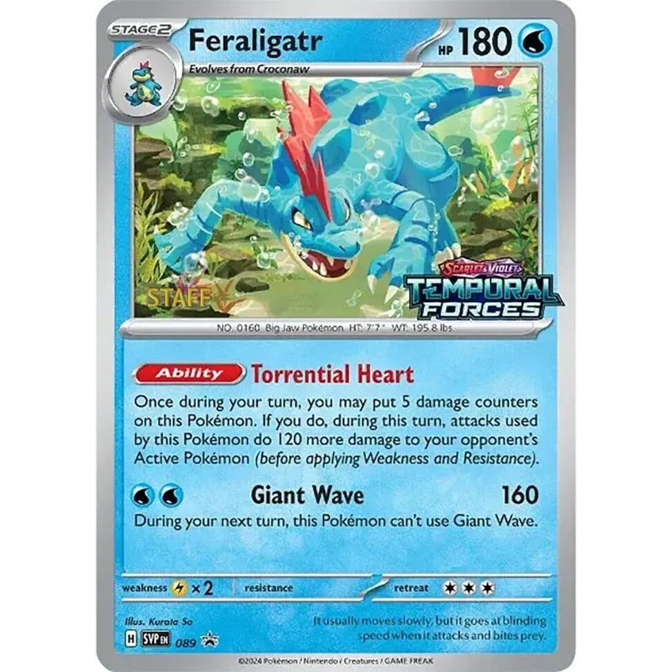 Image for Feraligatr - 089 (Prerelease) [Staff] (089) (SVP) - Pokemon