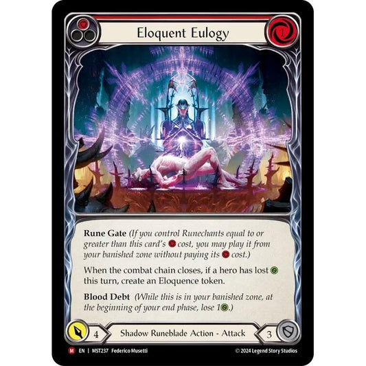 Image for Eloquent Eulogy (MST237) (MST) - Flesh and Blood TCG