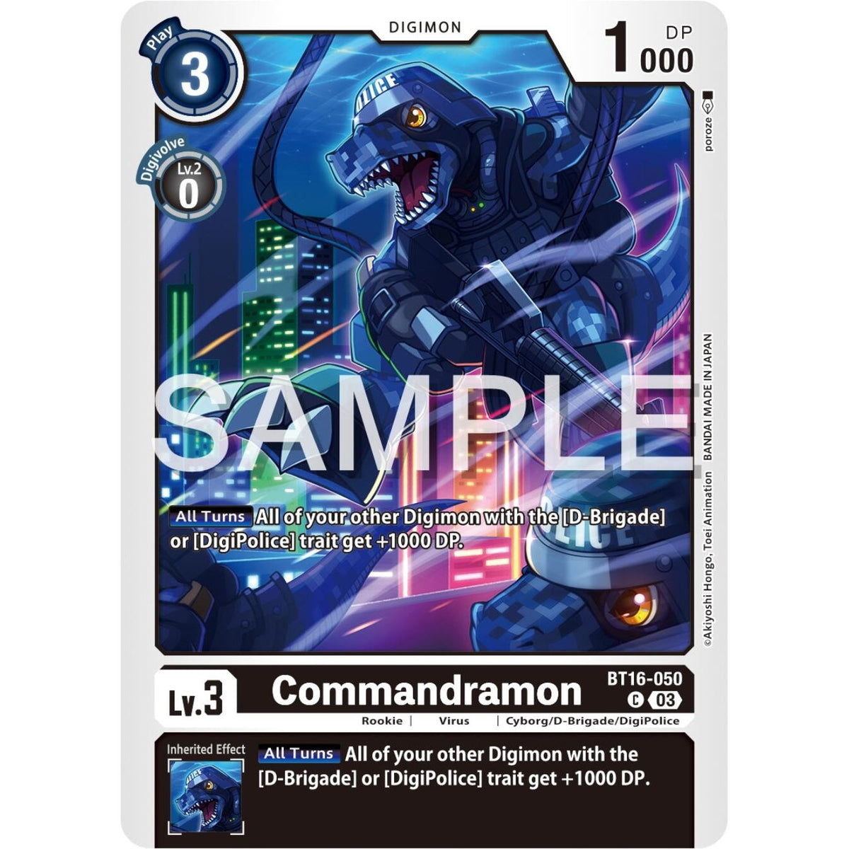 Image for Commandramon (BT16-050 C) (BT16) - Digimon Card Game