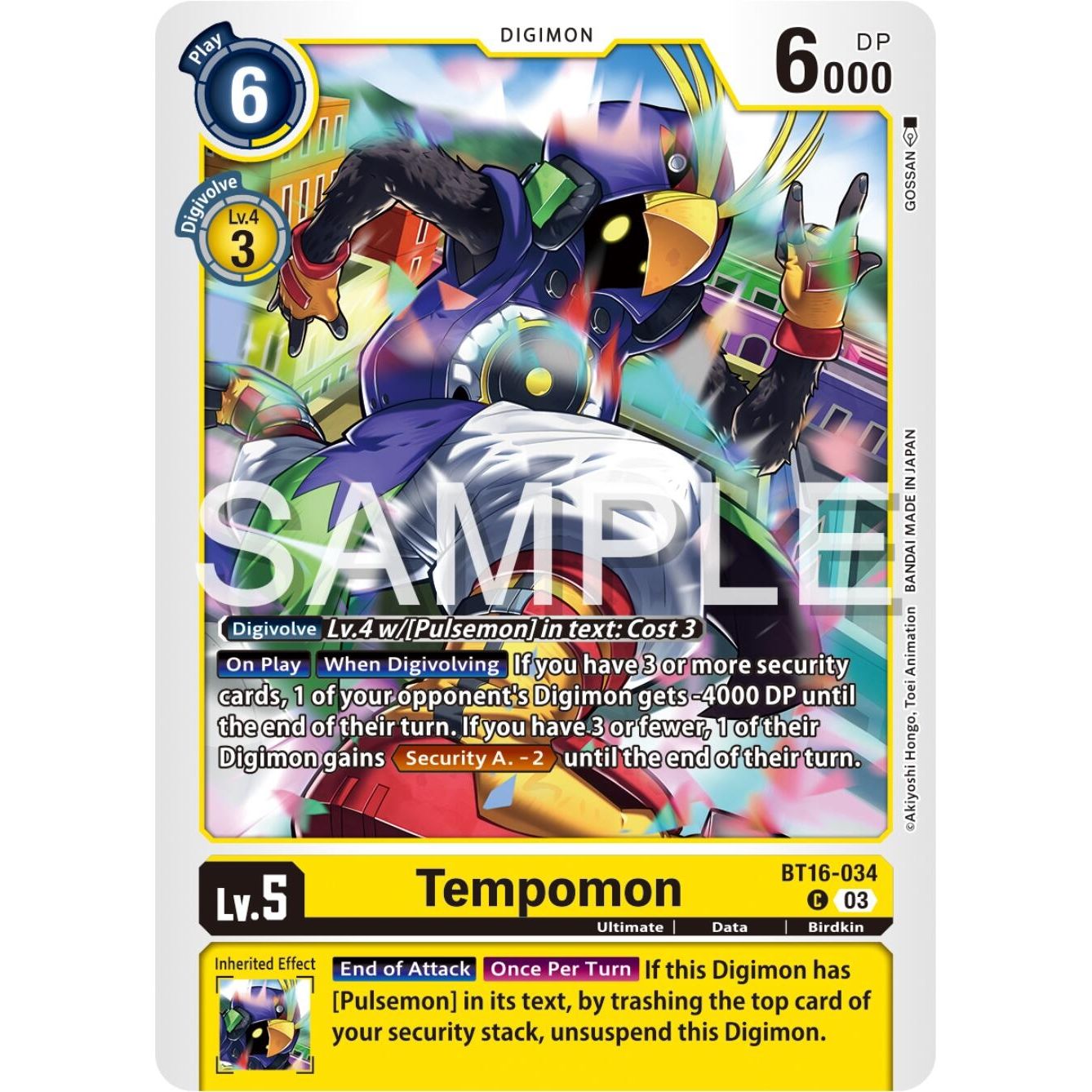 Image for Tempomon (BT16-034 C) (BT16) - Digimon Card Game