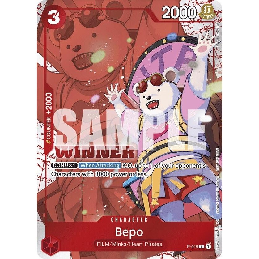 Image for Bepo (Winner Pack Vol. 7) (P-019) (OP-PR) - One Piece Card Game