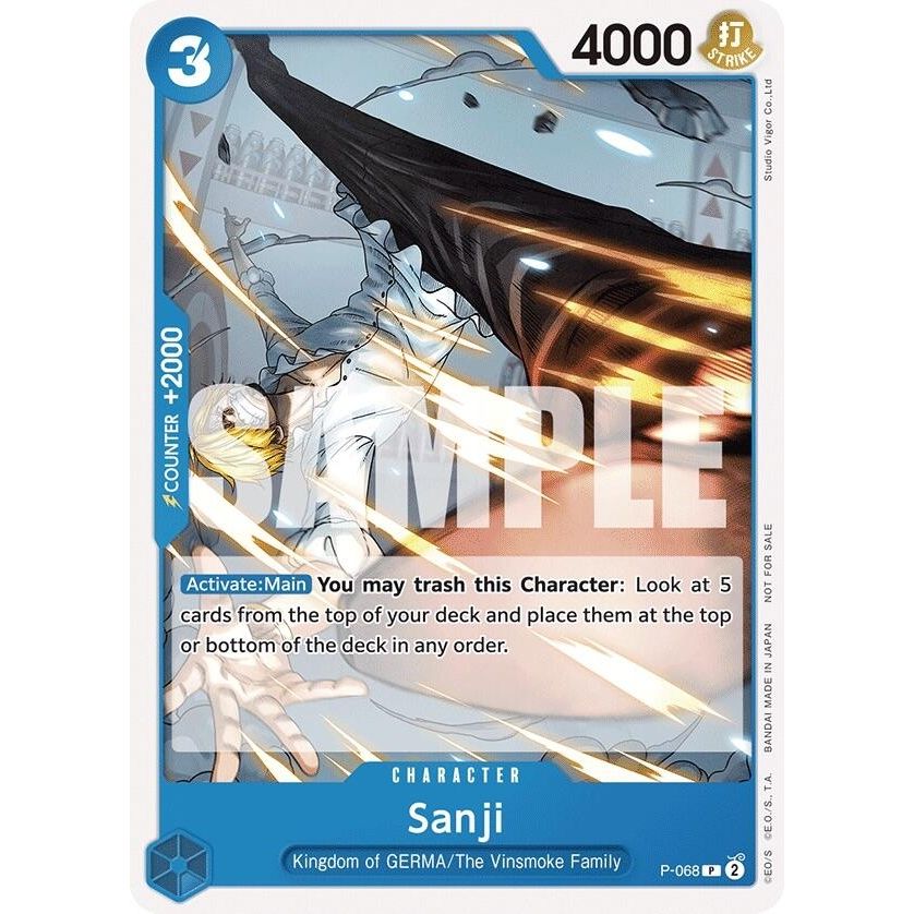 Image for Sanji (Pirates Party Vol. 7) (P-068) (OP-PR) - One Piece Card Game