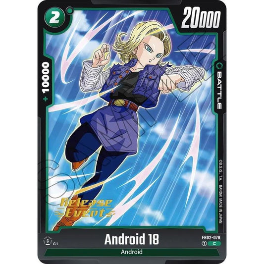 Image for Android 18 - FB02-078 (FB02-078) (FB02_PR) - Dragon Ball Super: Fusion World