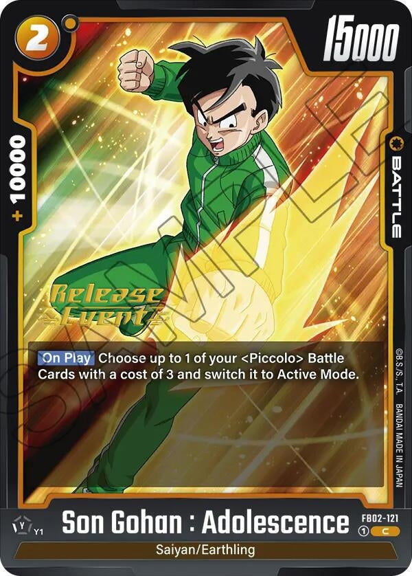 Image for Son Gohan : Adolescence - FB02-121 (FB02-121) (FB02_PR) - Dragon Ball Super: Fusion World