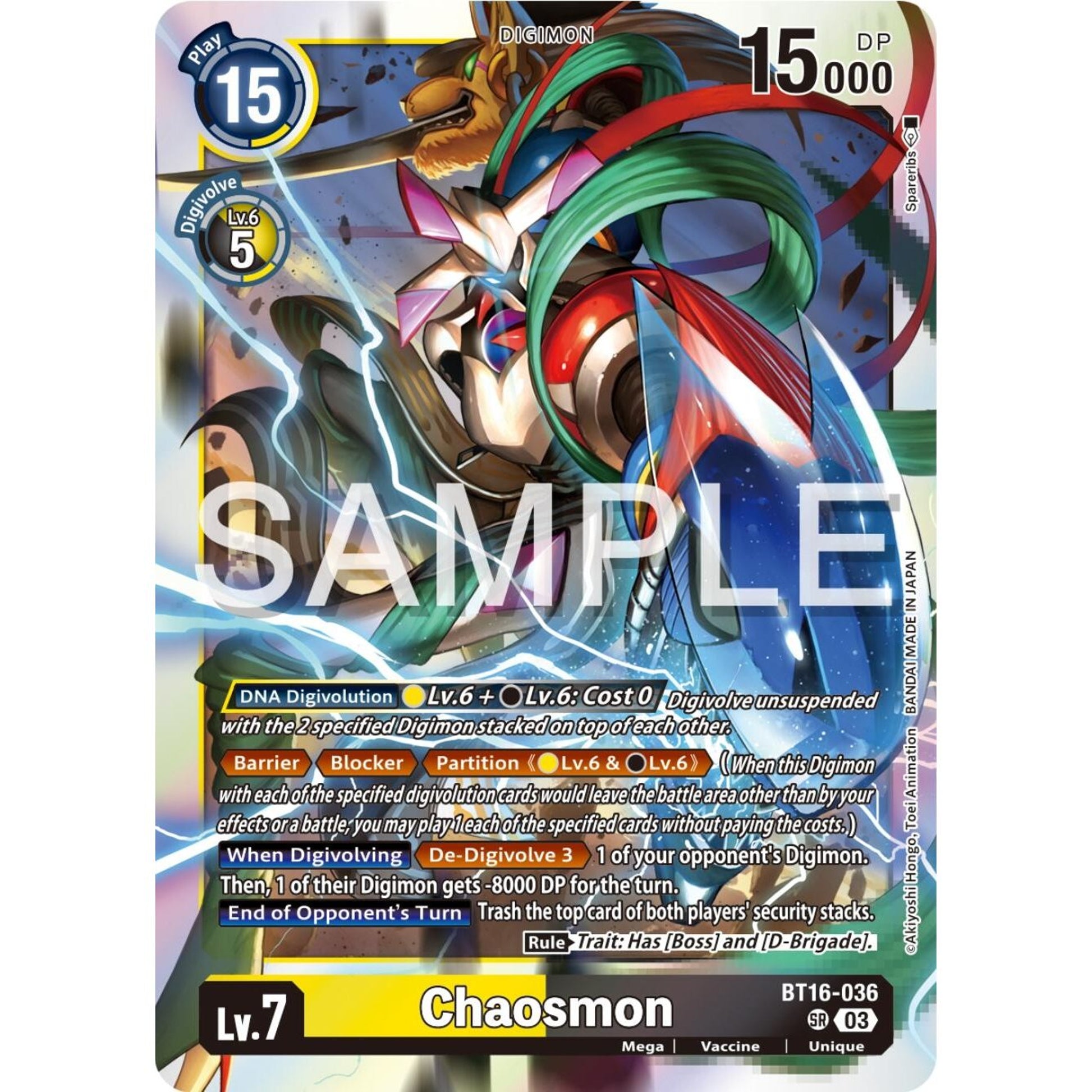 Image for Chaosmon (BT16-036 SR) (BT16) - Digimon Card Game