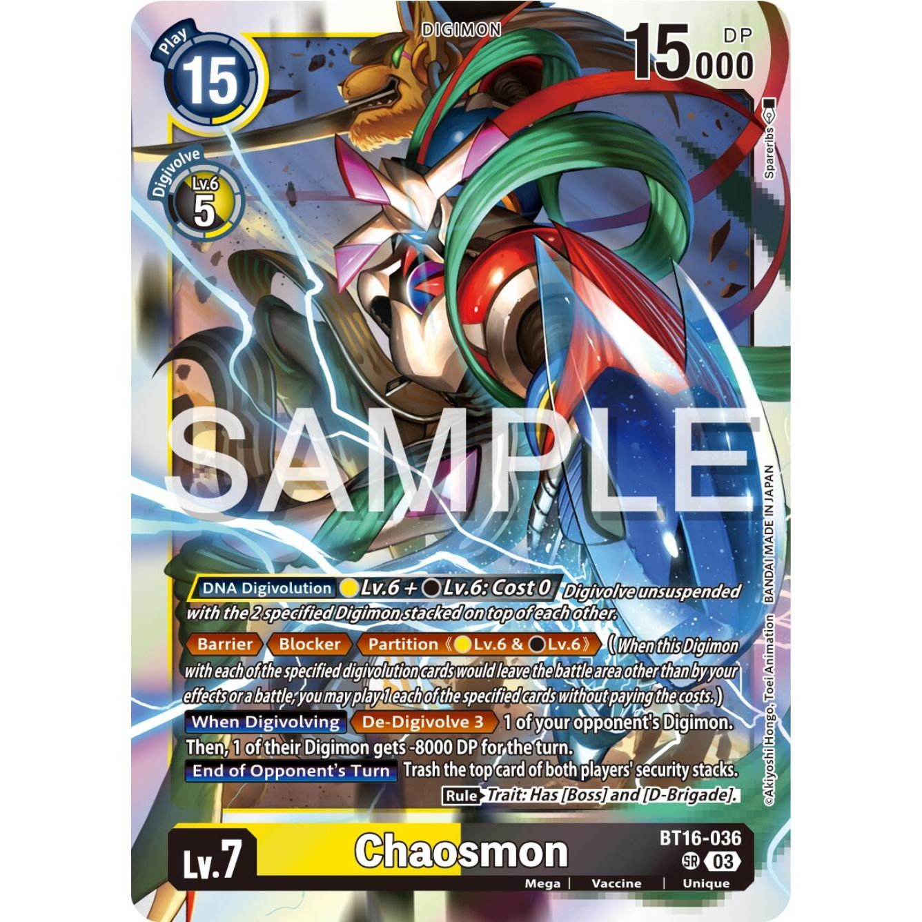 Image for Chaosmon (BT16-036 SR) (BT16) - Digimon Card Game
