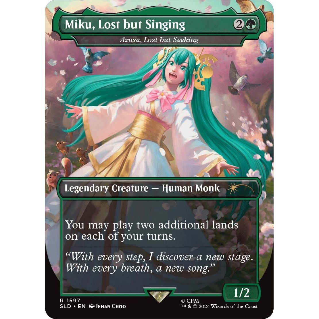 Image for Miku, Lost but Singing - Azusa, Lost but Seeking (1597) (SLD) - Magic: The Gathering