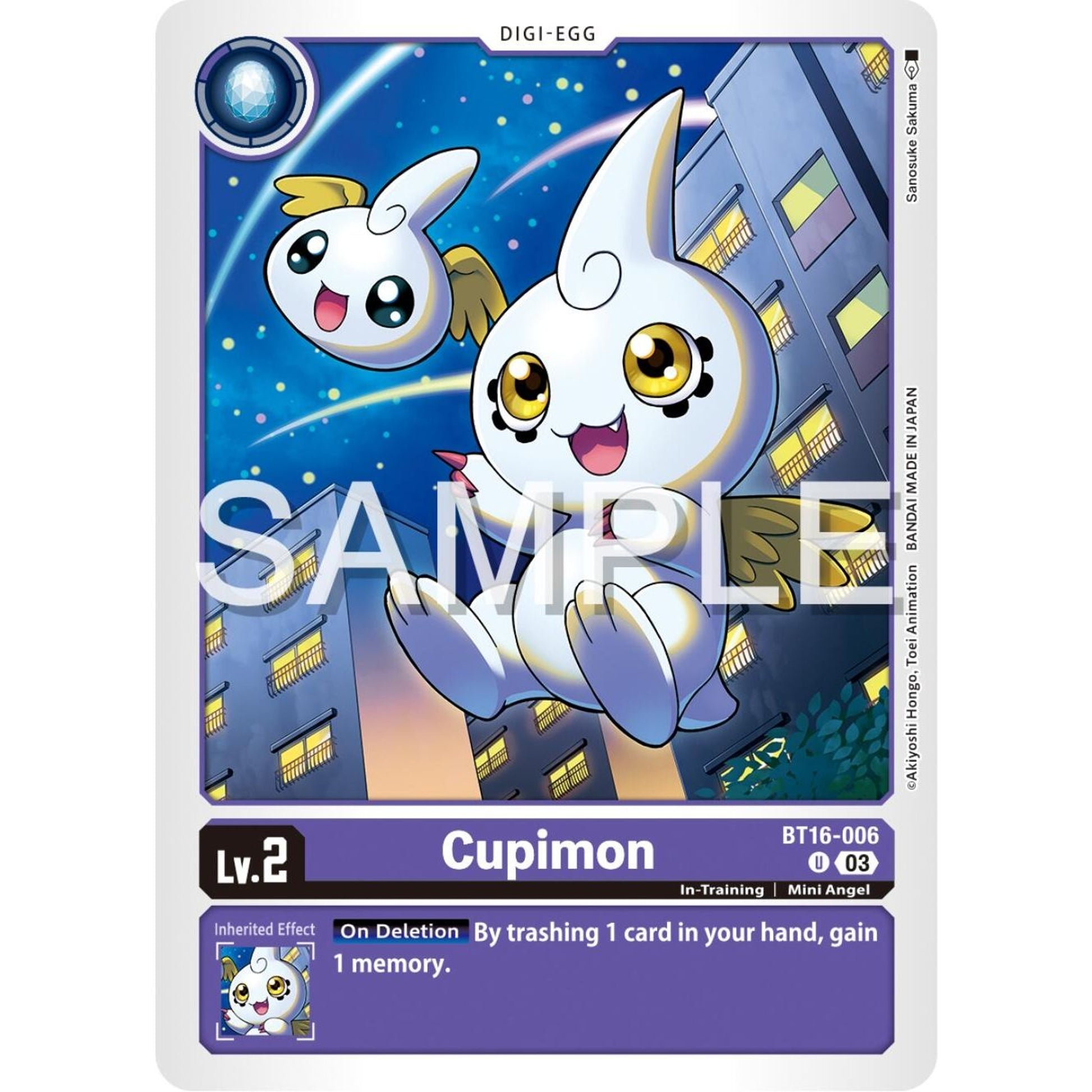 Image for Cupimon (BT16-006 U) (BT16) - Digimon Card Game