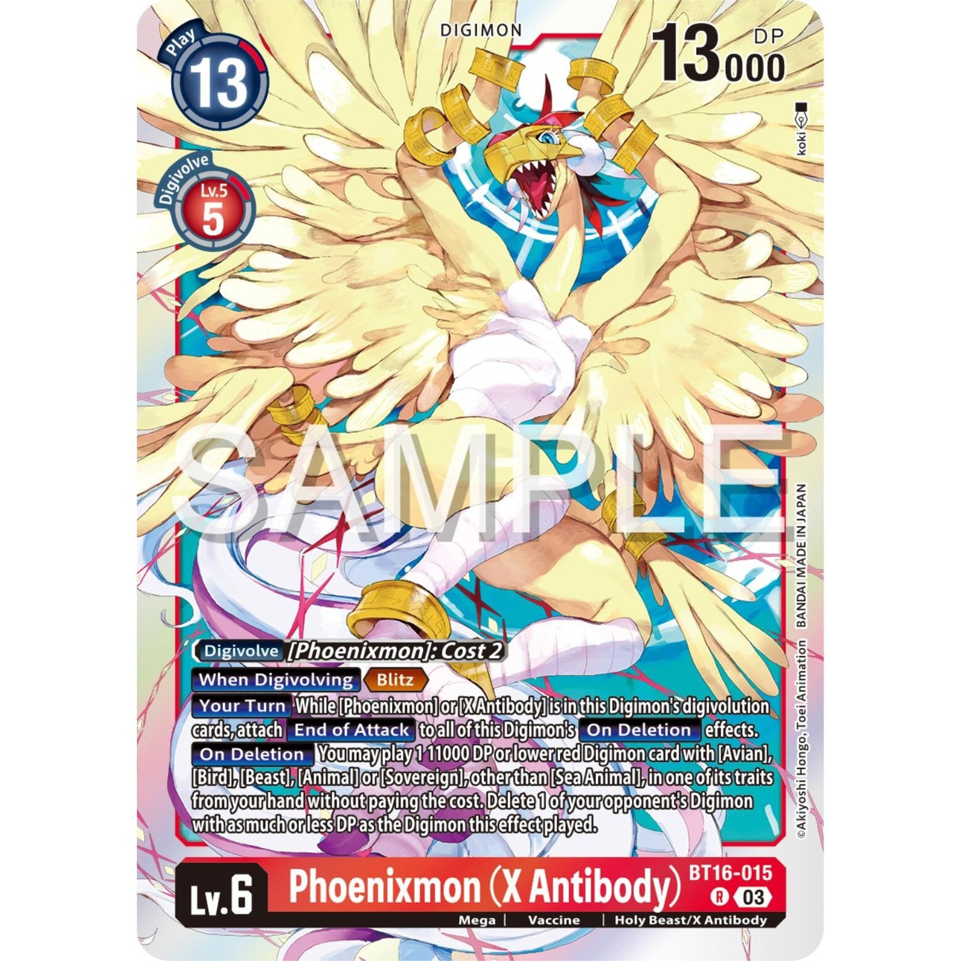 Image for Phoenixmon (X Antibody) (BT16-015 R) (BT16) - Digimon Card Game