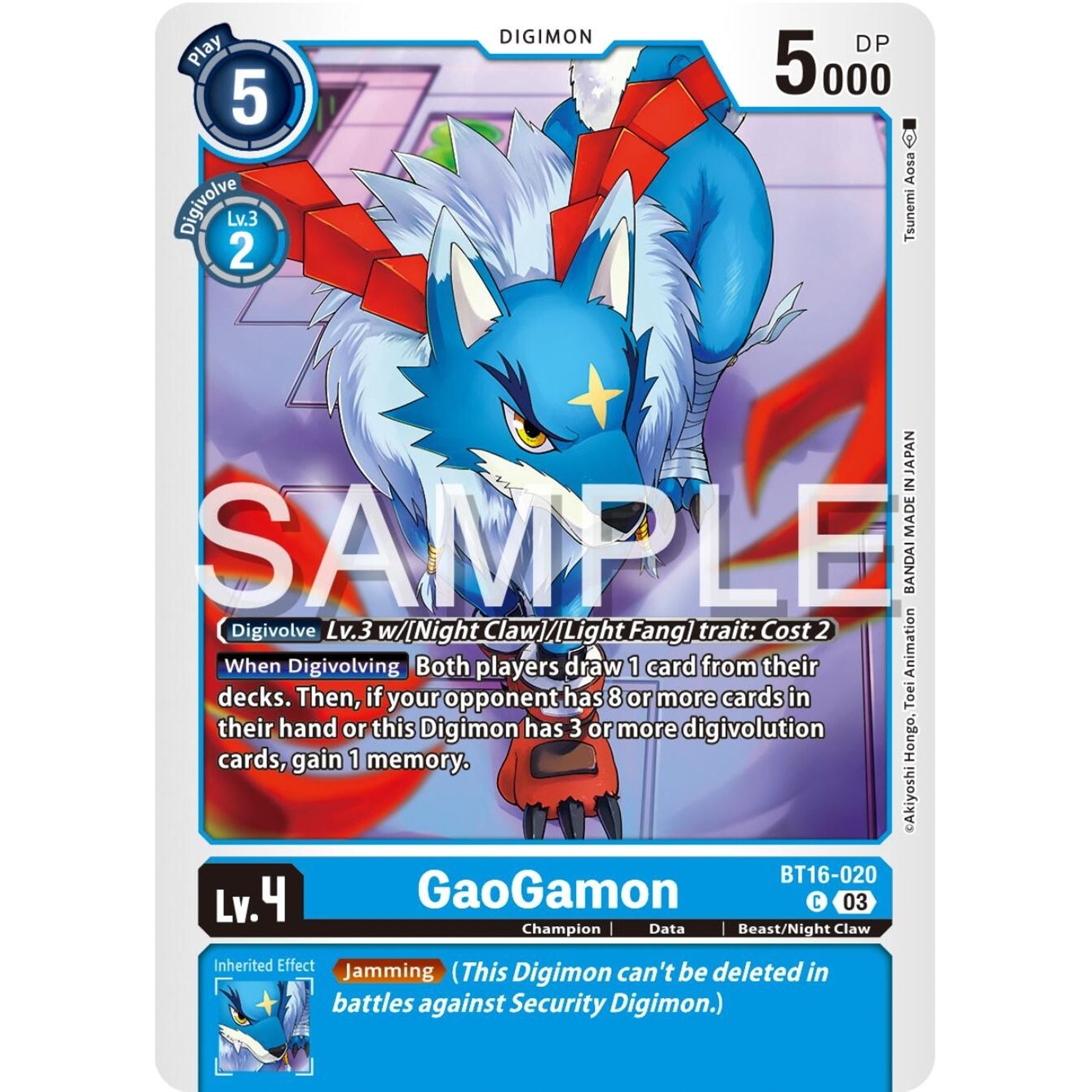 Image for GaoGamon (BT16-020 C) (BT16) - Digimon Card Game