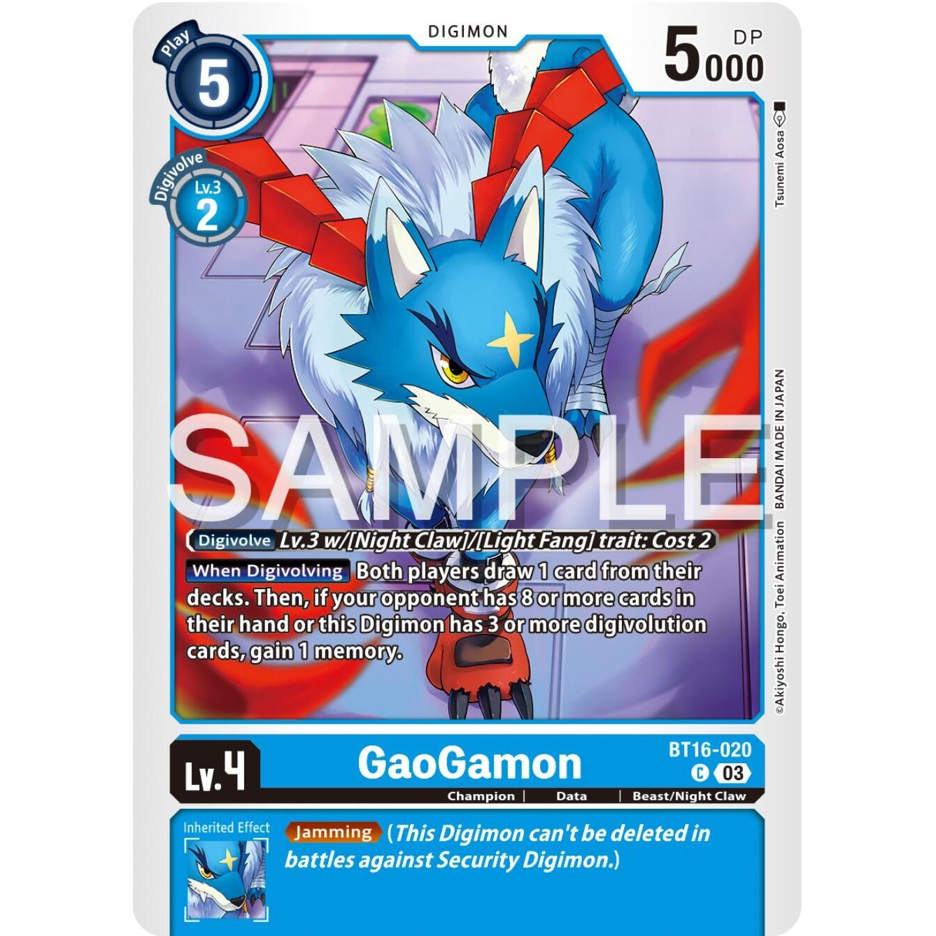 Image for GaoGamon (BT16-020 C) (BT16) - Digimon Card Game