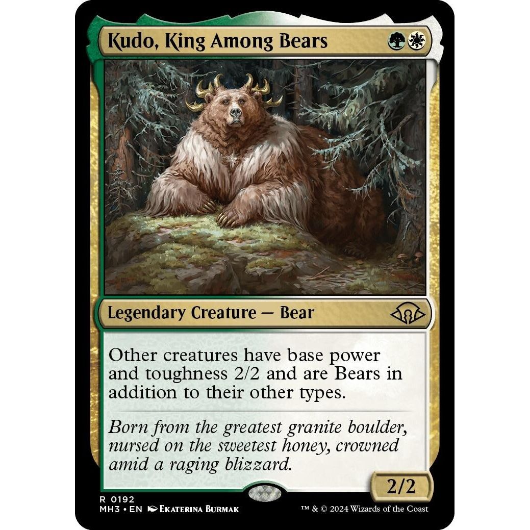 Image for Kudo, King Among Bears (192) (MH3) - Magic: The Gathering