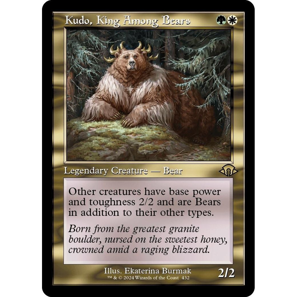Image for Kudo, King Among Bears (Retro Frame) (432) (MH3) - Magic: The Gathering