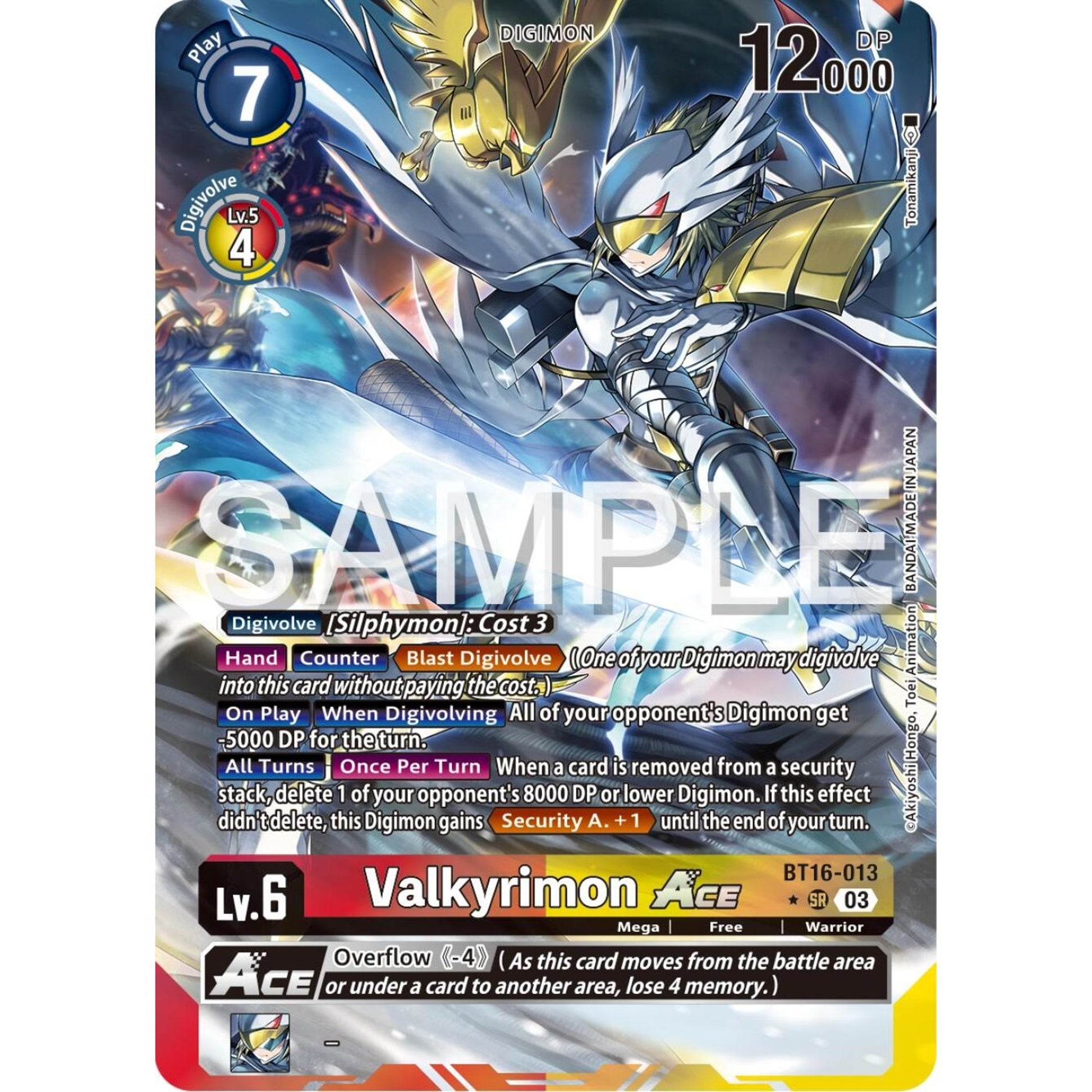 Image for Valkyrimon ACE (Alternate Art) (BT16-013 SR) (BT16) - Digimon Card Game