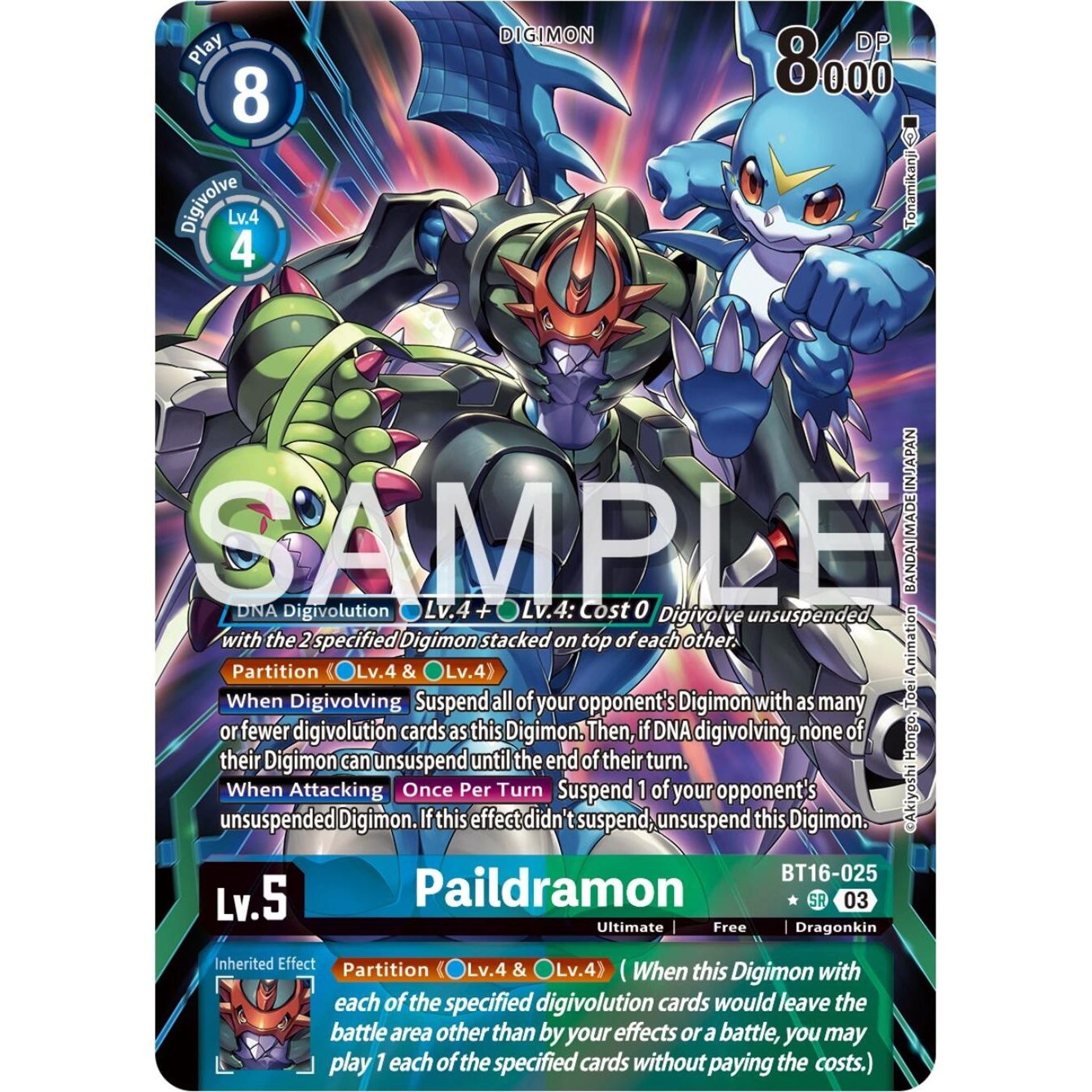 Image for Paildramon (Alternate Art) (BT16-025 SR) (BT16) - Digimon Card Game