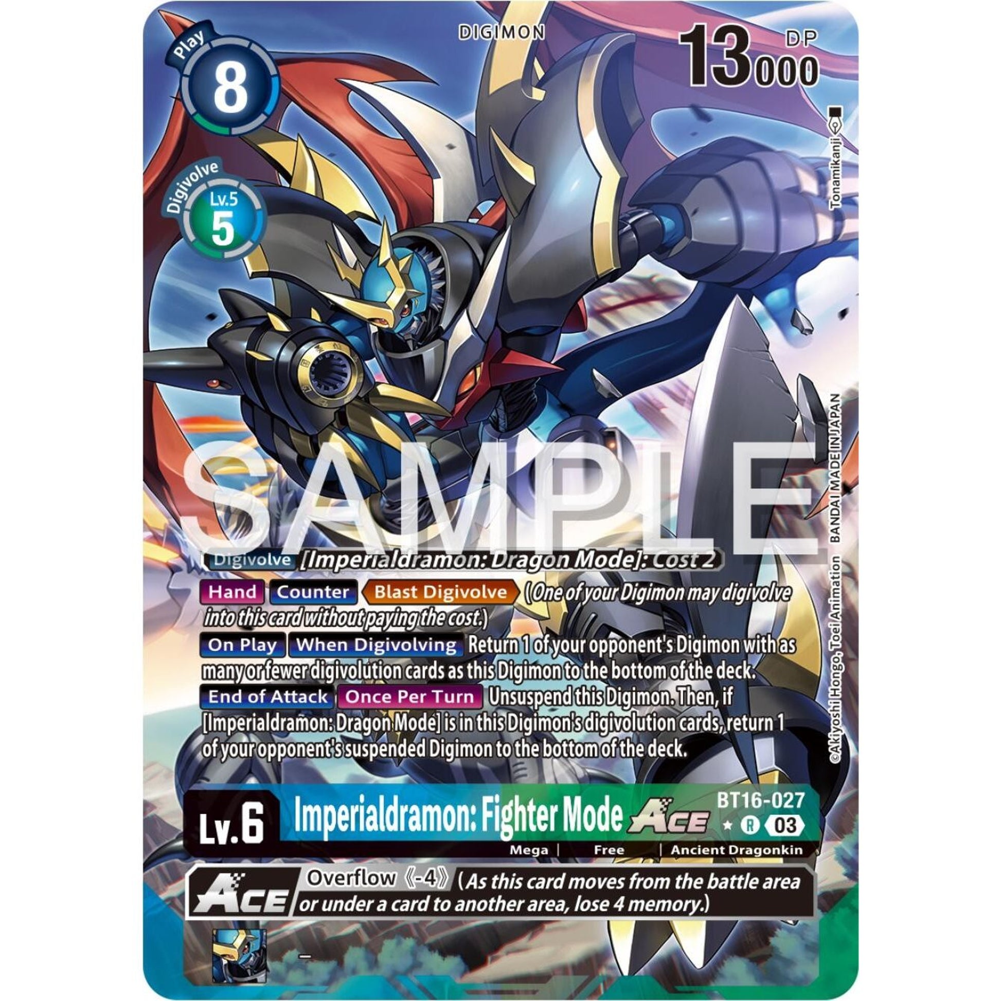 Image for Imperialdramon: Fighter Mode ACE (Alternate Art) (BT16-027 R) (BT16) - Digimon Card Game